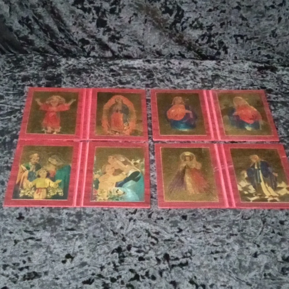 1 Gift set of 4 Religious Bifold Pictorial Plaques